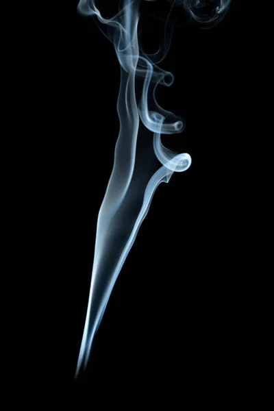 Fumo Branco Fundo Preto — Fotografia de Stock