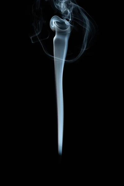 Fumo Bianco Sullo Sfondo Nero — Foto Stock