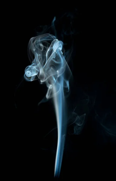 Fehér Füst Fekete Háttér — Stock Fotó
