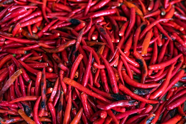 Fechar Muitos Chillies Fundo Vista Superior — Fotografia de Stock