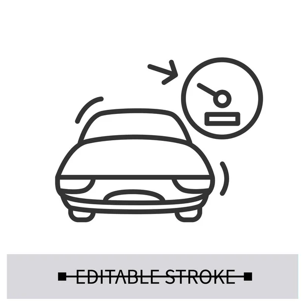 Cruise control icoon. Moderne elektrische voertuig eenvoudige vector iustratie — Stockvector