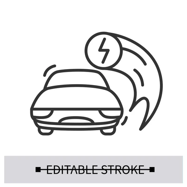 Auto opladen pictogram. Elektrische voertuig snel opladen eenvoudige vector illustratie. — Stockvector