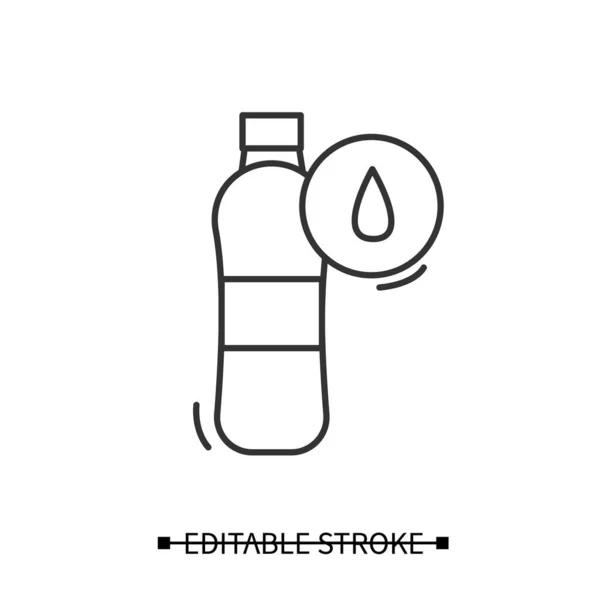 Ícone de garrafa de água. Desporto ou performance bebida simples ilustração vetorial —  Vetores de Stock