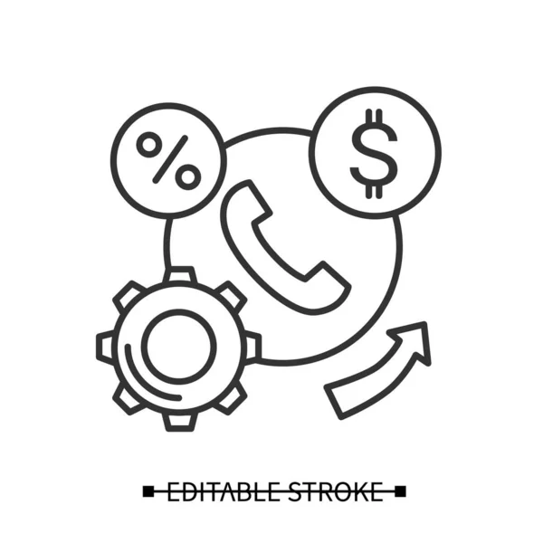 Icona dei servizi finanziari. Infrastruttura aziendale e processo semplice illustrazione vettoriale — Vettoriale Stock