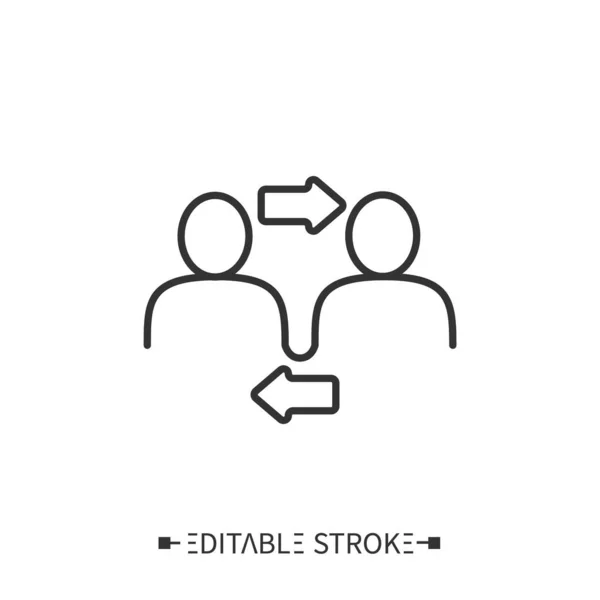 Icono de relación interpersonal — Vector de stock