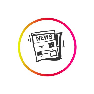 Haber ikonu. Gazete resmi.. 