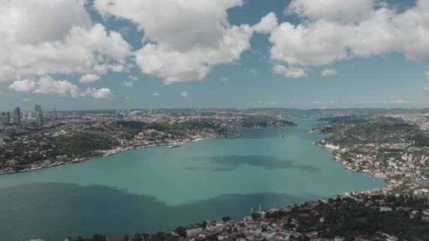 イスタンブールの空の景色｜ボスポラス風景. — ストック動画