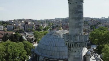 İstanbul 'daki Eyüp Sultan Camii' nin hava manzarası.