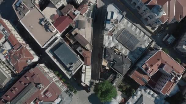 Vista aérea de la península histórica de Estambul. Filmación 4K en Turquía — Vídeo de stock