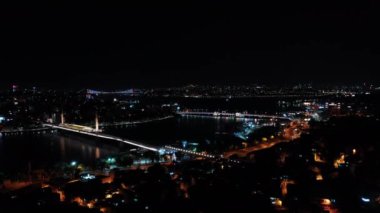 İstanbul 'daki Süleyman Camii' nin havadan görünüşü. Türkiye 'de 4K Fooatge