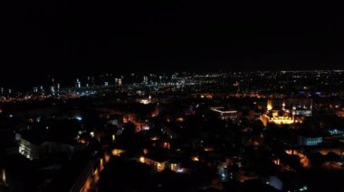 İstanbul 'daki Süleyman Camii' nin havadan görünüşü. Türkiye 'de 4K Fooatge