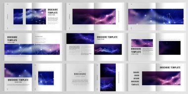 Çift katlı broşür, broşür, broşür, kapak tasarımı, kitap tasarımı, dergi kapağı için 3D gerçekçi kapak tasarımı. Dijital veri görselleştirme, çokgen bilim arkaplanı.