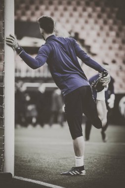 Valencia, İspanya - 21 Şubat: Neto sırasında Uefa Avrupa Ligi maç Valencia Cf ve Celtic Fc Mestalla Stadı nda arasında 21 Şubat 2019 Valencia, İspanya