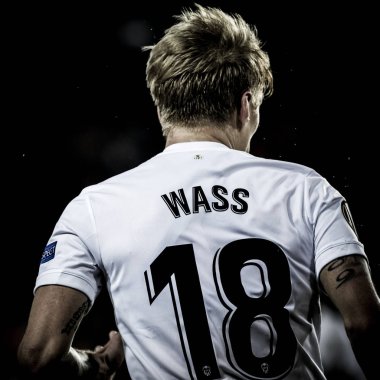 Valencia, İspanya - 21 Şubat: Uefa Avrupa Ligi sırasında Wass arasında Valencia Cf ve Celtic Fc Mestalla Stadı nda 21 Şubat 2019 Valencia, İspanya eşleme