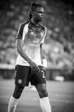 Valencia, İspanya - 21 Şubat: Dedryck Boyata sırasında Uefa Avrupa Ligi maç Valencia Cf ve Celtic Fc Mestalla Stadı nda arasında 21 Şubat 2019 Valencia, İspanya