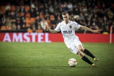 Valencia, İspanya - 21 Şubat: Lato sırasında Uefa Avrupa Ligi maçı maç Valencia Cf ve Celtic Fc Mestalla Stadı nda arasında 21 Şubat 2019 Valencia, İspanya