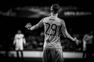 Valencia, İspanya - 21 Şubat: Uefa Avrupa Ligi sırasında arasında Valencia Cf ve Celtic Fc Mestalla Stadı nda 21 Şubat 2019 Valencia, İspanya eşleme