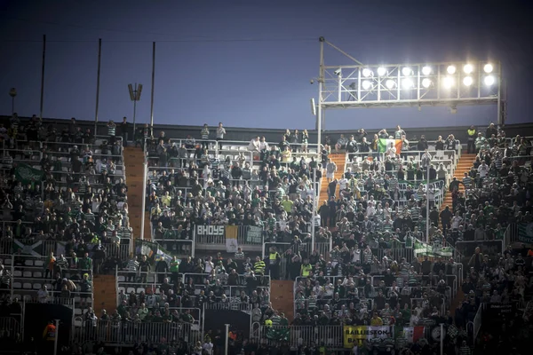 Valencia Hiszpania Lutego Celtic Kibiców Podczas Uefa Europa League Mecz — Zdjęcie stockowe