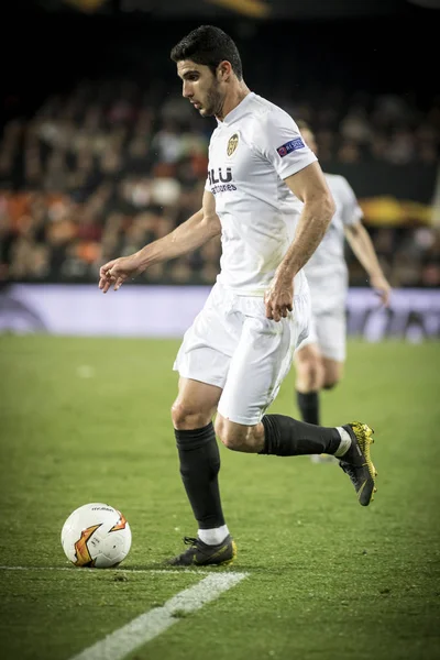 Valencia Spain February Guedes Uefa Europa League Match Valencia Celtic — Stock Photo, Image