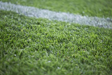 Futbol alan çim ayrıntılarını closeup