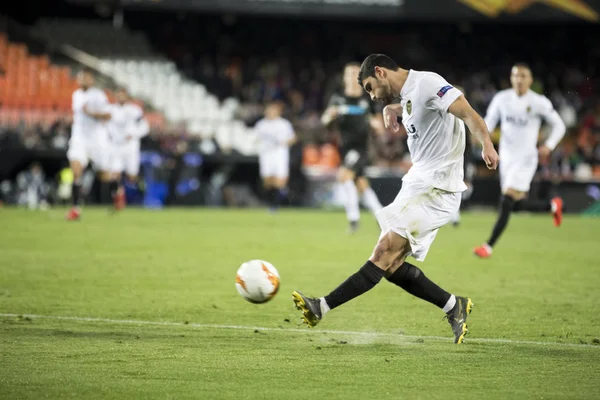 Valencia Espanha Março Guedes Durante Jogo Liga Europa Uefa Entre — Fotografia de Stock