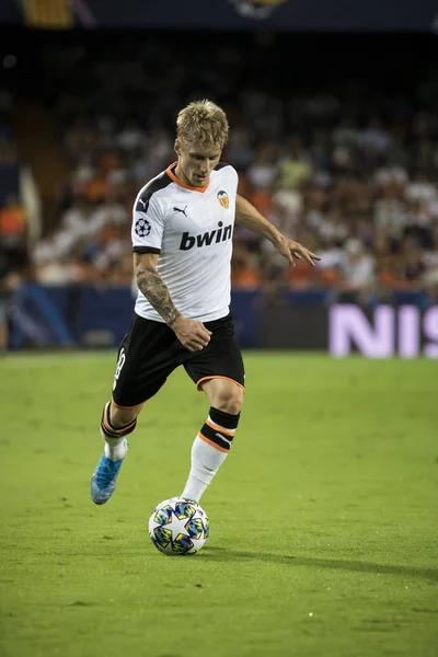 Valencia Spanien Oktober 2019 Wass Uefa Champions League Match Mellan — Stockfoto