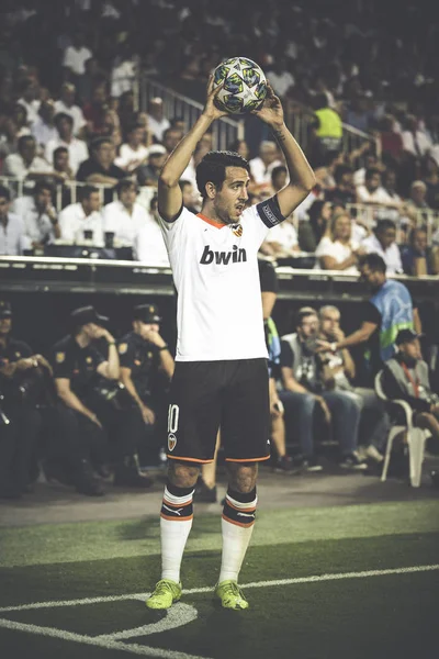 Valencia Espanha Outubro 2019 Parejo Durante Jogo Liga Dos Campeões — Fotografia de Stock