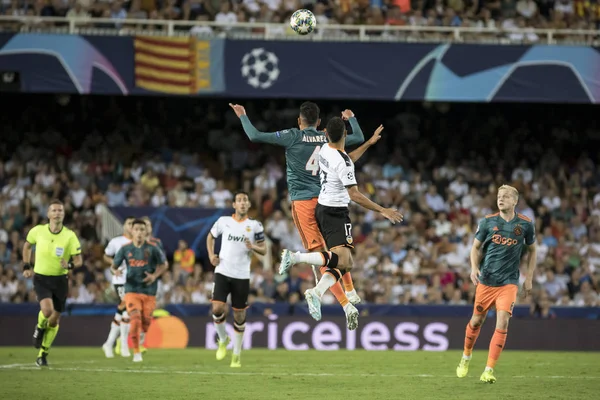 Valencia España Octubre 2019 Álvarez Durante Partido Uefa Champions League —  Fotos de Stock