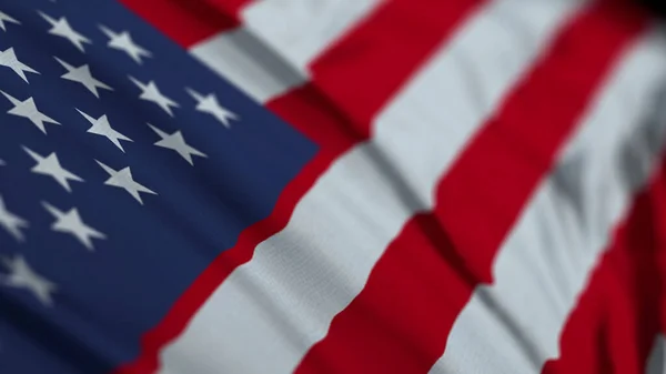 Tecido Textura Ondulada Bandeira Nacional Dos Eua Estados Unidos América — Fotografia de Stock