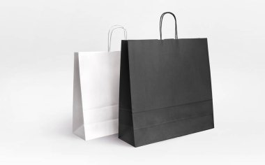 Siyah beyaz kesekağıdı alışverişi yapanlar.