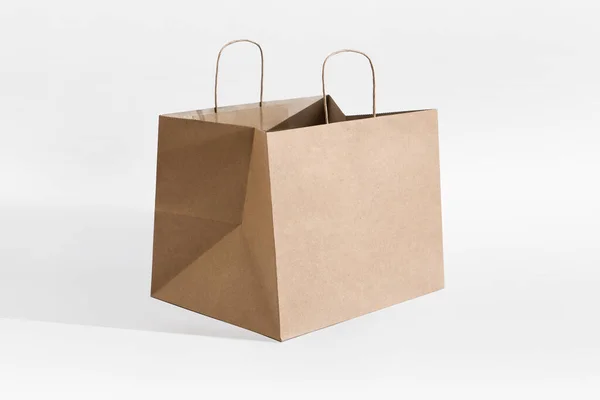 Brown Fast Food Take Away Paper Bag — Stock Photo, Image