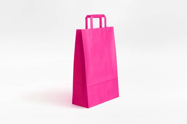 Medium Fucsia Paper Bag — Stock Photo, Image
