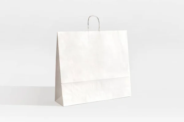 Mercato Eco Bolsa Papel Blanco — Foto de Stock