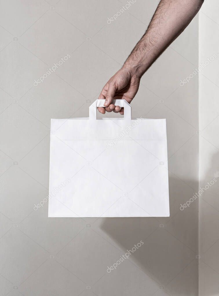 Mercato eco paper bag white