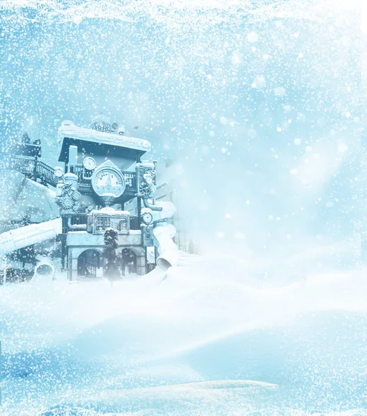 Kar Kışları Arkaplan Sancak dokusu görsel Noel arka planı D