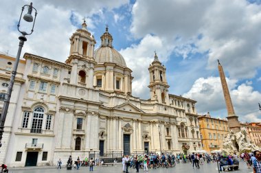 Roma, Navona Meydanı, 18 Mayıs 2016 - Agone Kilisesi 'nde Sant Agnese
