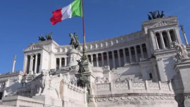 İtalya, Roma 'daki ünlü anıt Vittorio Emanuele II