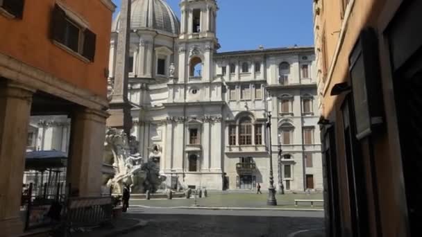 Рим 23 апреля 2020: Рим дезертировал или из-за закрытия для чрезвычайного шабаша-19 — стоковое видео