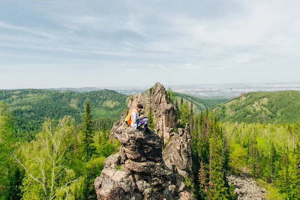 Miradouro na reserva natural stolby krasnoyarsk — Fotografia de Stock