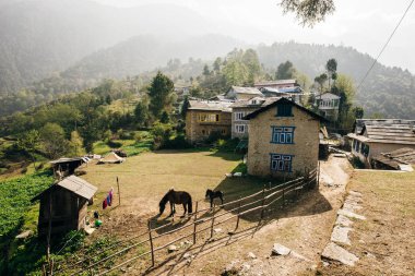 Nepal 'de güzel bir ev, Himalayalar' ın doğuşu