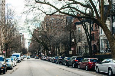 Chicago, Il, Usa - Ekim 2017 Chicago Sokakları,