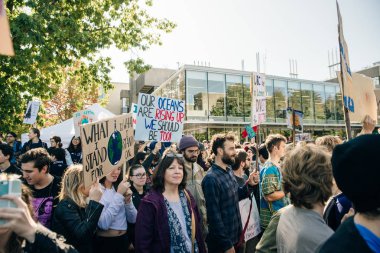 Kanada, Vancouver - 27 Eylül 2019 Ralli 'de grev