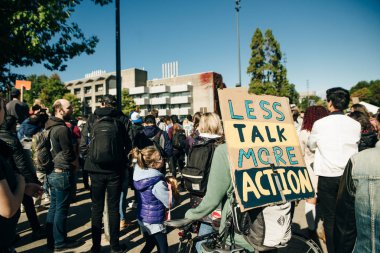 Kanada, Vancouver - 27 Eylül 2019 Ralli 'de grev