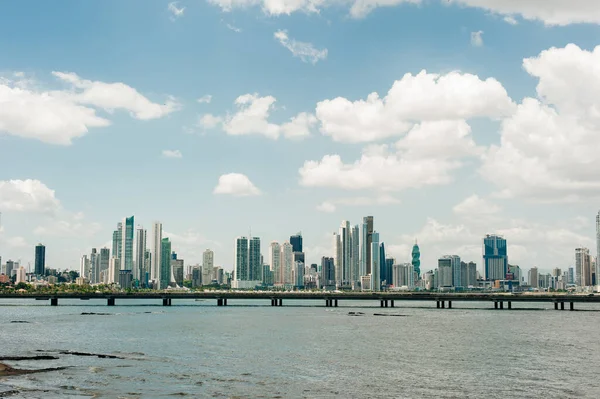 Skyline Panama City Nowoczesne Budynki Wieżowców Centrum Dzielnicy Biznesowej — Zdjęcie stockowe