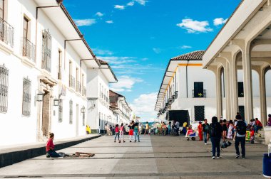 Popayan, Cauca, Kolombiya - 2019 Kolombiya Koloni Şehri UNESCO dünya mirası bölgesi olarak listelendi.