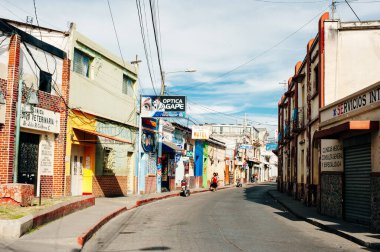 Honduras sınır kapısı, El Salvador 'dan Honduras' a, sınır kapısı, El Amatillo - Mayıs, 2019.