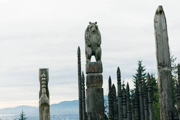 Burnaby Mountain Totem Polo Vancouver — Foto de Stock