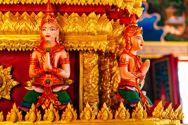 Thailand Dezember 2019 Das Innere Des Tempelgebäudes Ist Wunderschön Dekoriert — Stockfoto