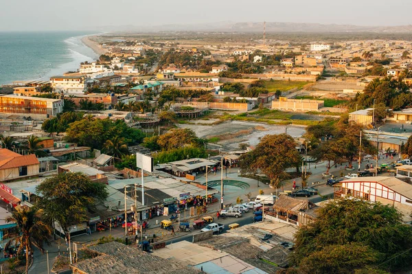 Mancora Piura Pérou Avril 2019 Vue Panoramique Village Depuis Phare — Photo