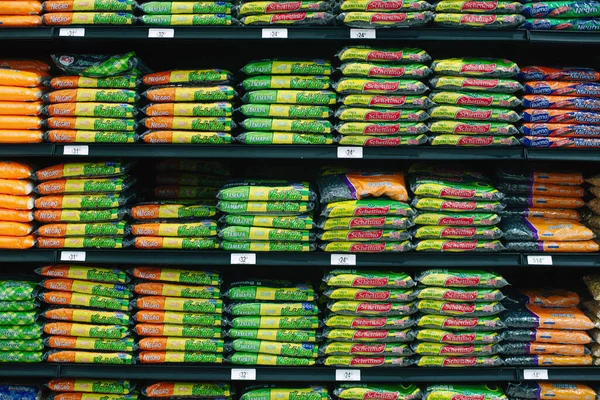 Mexico Cancún Dezembro 2019 Vários Feijões Produtos Alimentares Enlatados Supermercado — Fotografia de Stock